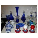 Cobalt and other glassware