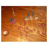 Antique table croquet set
