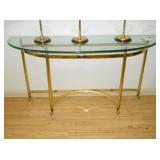 Brass Foyer/Sofa Table