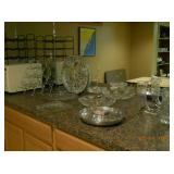 Glassware, wine rack, etc.