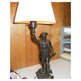 WWI American Doughboy Lamp