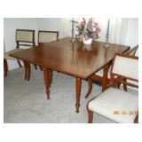 Dining table and chairs