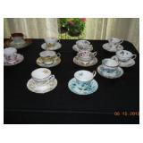 Bone china cups & saucers