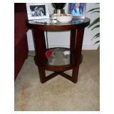 End Table w/Glass Inserts