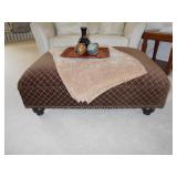 Large brown ottoman