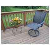 Patio/deck chair & plant stand