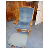 Glider chair w/ottoman