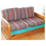 Wood Frame Love Seat