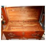 Inside cedar chest
