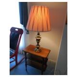 Stiffel Lamp and Side Table
