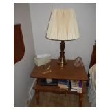 Side Table and Lamp