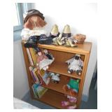 Bookcase and Dolls