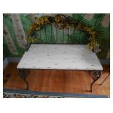 Wrought Iron/Wood Bench