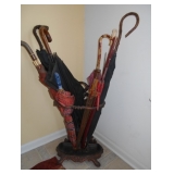 Umbrella Stand and Umbrellas
