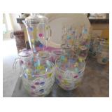 Pitcher, mug, glasses, bowl set