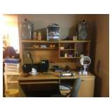 Computer desk & knick knacks