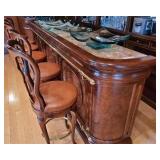 Custom Bar and 6 Stools