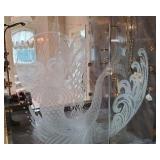 Etched Shower Doors Pair