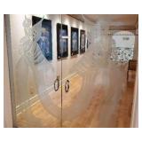 Etched Glass Doors