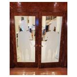 Pair of Etched Doors