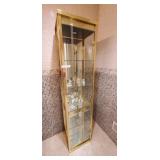 Brass & Glass Display Cabinet