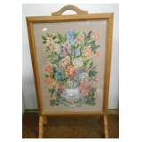 NEEDLEPOINT FIRE SCREEN