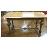 2 DRAWER OAK WRITING DESK