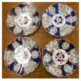 4 IMARI PLATES 8.5"