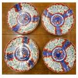 4 IMARI PLATES 8.5"