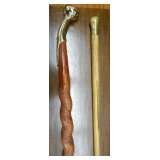 BRASS KNOB WALKING STICKS