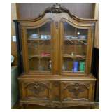 CARVED FRENCH VITRINE