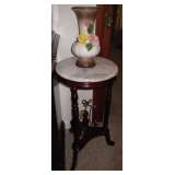 Marble Mahogany Fern Stand