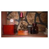 Blenko Water Bottle & misc. pcs,