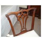 6 carved back chairs 
