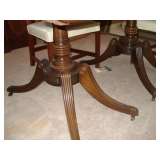 double pedestal table