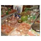 400+ pieces of depression glass
