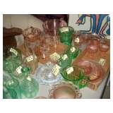 400+ pieces of depression glass