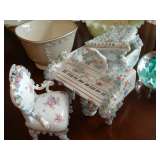 porcelain piano & chair