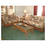 7pc Rattan living room suite