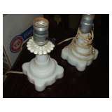 milk glass lamps