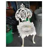 rought iron chair