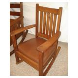 antique rockers & foot stool
