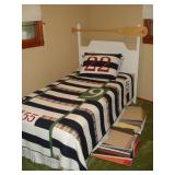 twin bed & bed spread