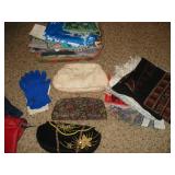 gloves, scarves, purses 