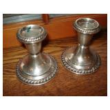sterling candle holders