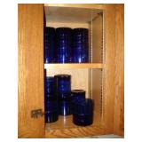 cobalt blue glassware