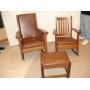 antique rockers & foot stool