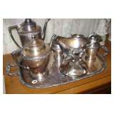 Silver plate serving set