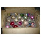 Boxes & boxes of antique Christmas ornaments