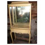 Antique lighted display cabinet